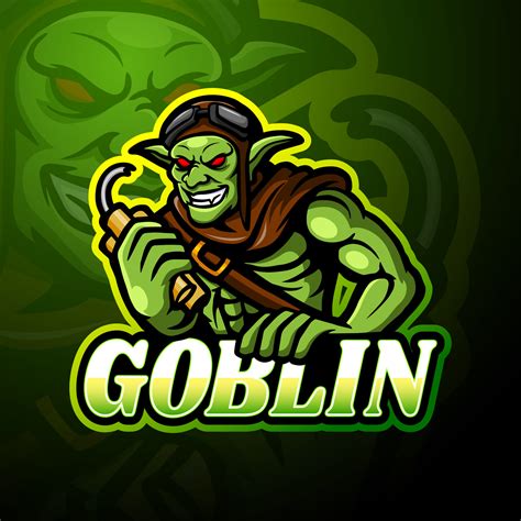 Goblin esport logo mascot design 8076129 Vector Art at Vecteezy