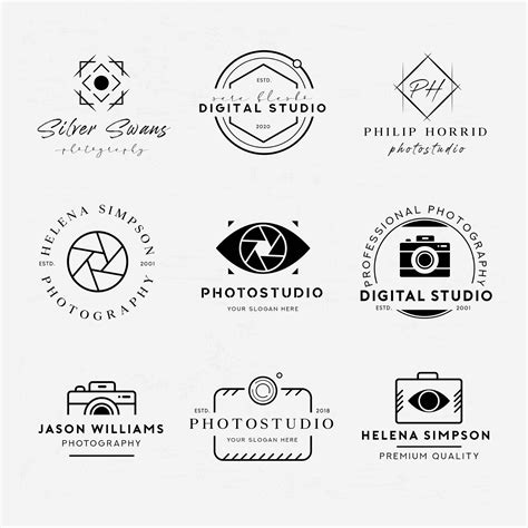 9 Free Photography Logo Templates (AI)