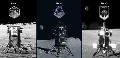 NASA and Intuitive Machines Three Moon Lander Missions in 2023 and 2024 ...