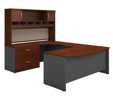 U Shaped Office Desk With Hutch
