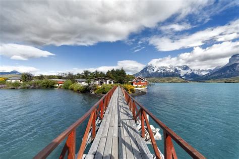 Lake Pehoe, Torres Del Paine National Park, Patagonia, Chile Stock Image - Image of landscape ...