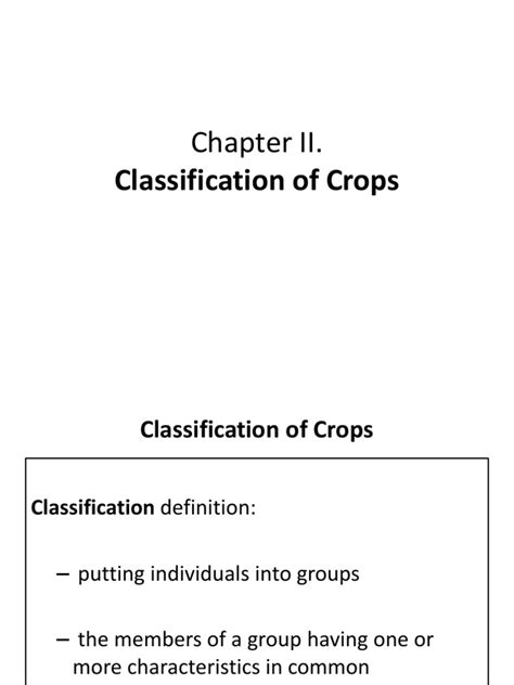 Classification of Crops.2020 | PDF | Taxonomy (Biology) | Legume