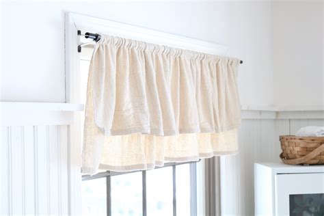 Drop Cloth Valance, Farmhouse Curtains, Neutral Curtains, Drop Cloth Fabric, Tan Curtains ...