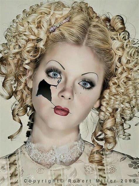 Great make-up for Halloween. Broken Porcelain Doll. | Halloween in 2018 | Pinterest | Halloween ...