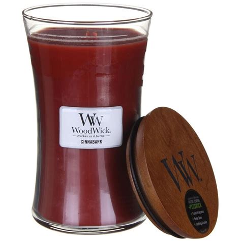 Woodwick 22oz Large Scented Candle Jar with Wood Lid Crackle Wick | eBay