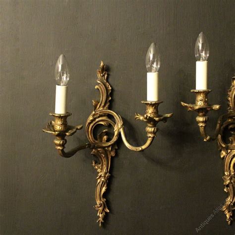 Antiques Atlas - French Pair Of Gilded Antique Wall Sconces