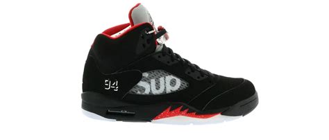 Jordan 5 Retro Supreme Black Men's - 824371-001 - US