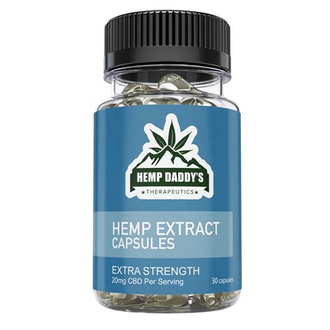 CBD Hemp Extract Capsules 20mg - Made with USDA Organic Hemp