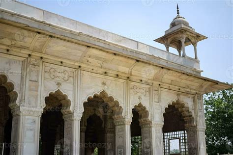 Architectural details of Lal Qila - Red Fort situated in Old Delhi ...