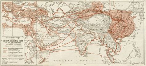 The trade routes between China, India and Rome around year 100 : r/MapPorn