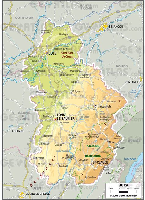 Map Of Jura Wine Region France