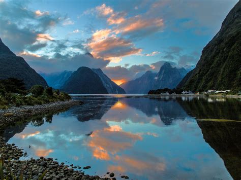 Wallpaper Milford Sound, Nova Zelândia, Bay HD: Widescreen: alta ...