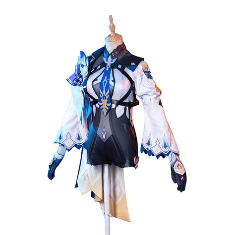 Buy Flye Cosplay Costume, Genshin Impact Cosplay - Eula Cosplay Outfit with Headwear Online at ...