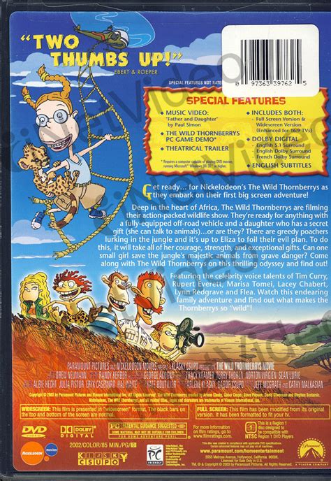 The Wild Thornberrys Movie (Fullscreen/Widescreen) on DVD Movie