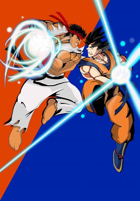 Ryu vs Goku by KyleZeo on DeviantArt