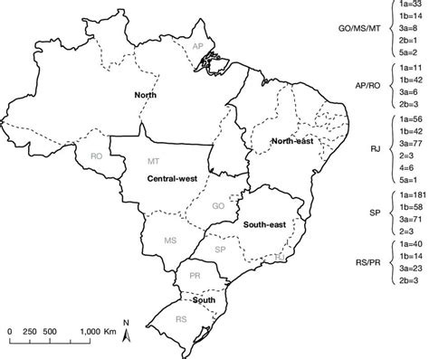 Printable Map of Brazil coloring page - Download, Print or Color Online for Free