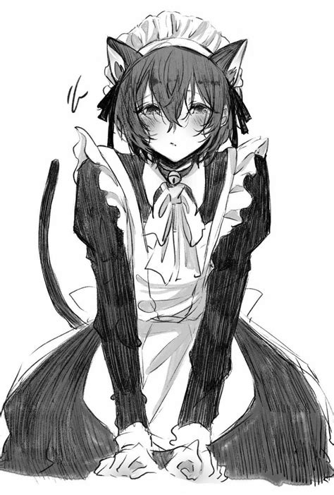 Maid Outfit Anime, Anime Maid, Anime Cat Boy, Anime Guys, Dog Drawing ...