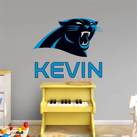 Carolina Panthers Stacked Personalized Name Wall Decal | Shop Fathead ...