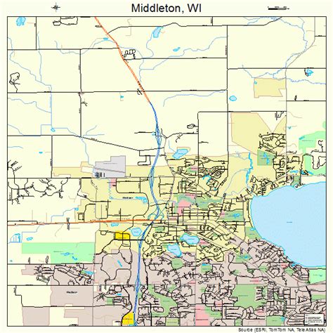 Middleton Wisconsin Street Map 5551575