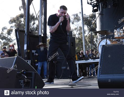 April 7, 2019 - Dana Point, California, USA - Vocalist MIKE VALLELY of Black Flag performs at ...