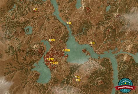 Witcher 3 All Gwent Card Locations Map | Gemescool.org