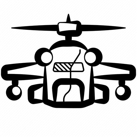 Helicopter, whirlybird, army chopper, army helicopter, military helicopter icon - Download on ...