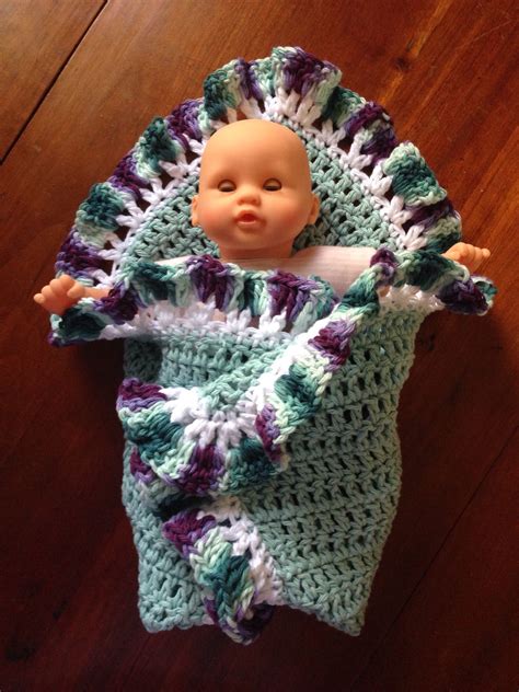 baby doll blanket, crochet | Fabric projects, Crochet, Crochet hats