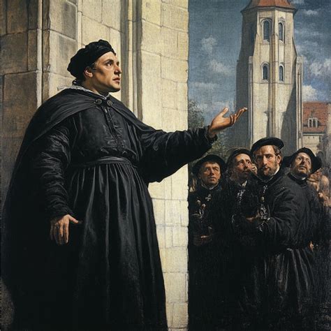 The impact of the Protestant Reformation with Martin Luther posting his 95 Theses | Premium AI ...