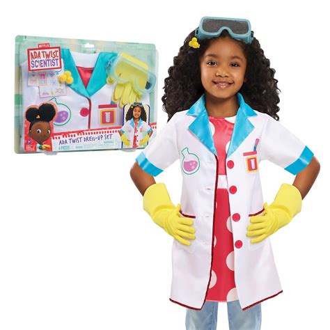 Buy Ada Twist, Scientist Dress-Up Set, Size 4-6X, Includes Experiment ...