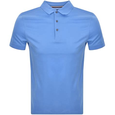 Tommy Hilfiger Logo Polo T Shirt Blue | Mainline Menswear