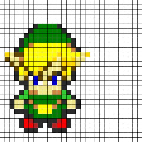 Zelda Perler Bead Pattern | Bead Sprites | Characters Fuse Bead Patterns