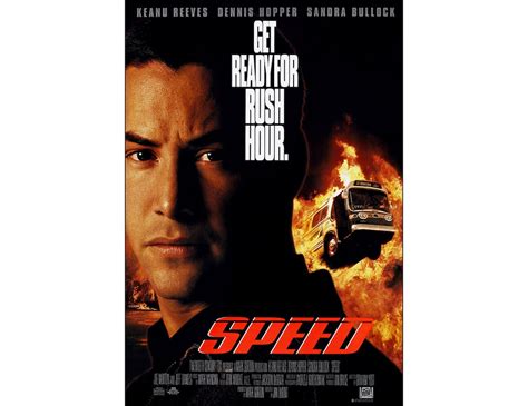 Speed Movie Poster Print 1994 Action 1 Sheet Art Keanu | Etsy