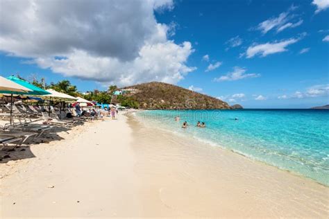 Coki Point Beach in St Thomas, USVI, Caribbean. Sandy Beach on a Tropical Island Editorial Stock ...