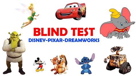 blind test : Disney - Pixar - DreamWorks - YouTube