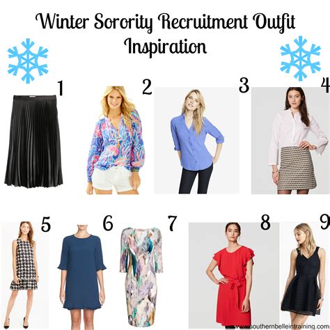 Winter Sorority Recruitment Outfit Ideas. | Southern Belle in Training