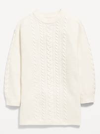 Cozy Cable-Knit Sweater Dress for Girls | Old Navy