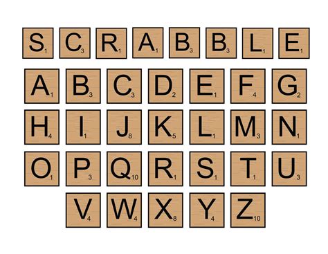 SCRABBLE TILES SVG Files Scrabble Tiles Clipart Scrabble | Etsy