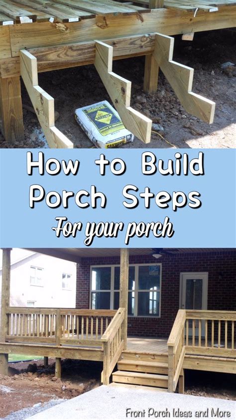 How To Build Steps For Front Porch | Railing Design