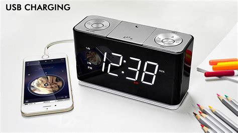 Alarm Clock, Dual Alarm with Snooze, USB Charging Port for Cell Phone ...