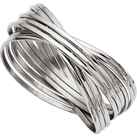 Primal Steel Stainless Steel Intertwined Bangle Bracelet - Walmart.com