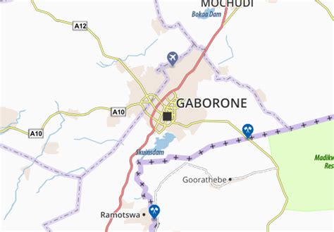 MICHELIN Gaborone map - ViaMichelin