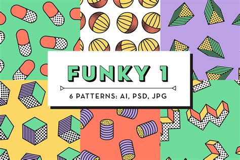 Funky Patterns 2 | Pre-Designed Photoshop Graphics ~ Creative Market