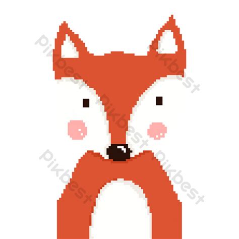 Pixel Style Red Fox PNG Images | PSD Free Download - Pikbest