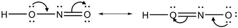 Two resonance structures are possible for $\mathrm{HNO}_2$. | Quizlet