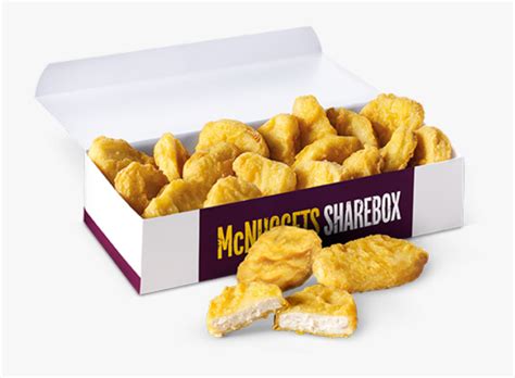 Mcdonald"s 24 Chicken Nuggets - Mcdonalds Chicken Nuggets Box, HD Png Download is free ...