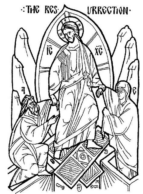 Orthodox Icons Coloring Pages Sketch Coloring Page