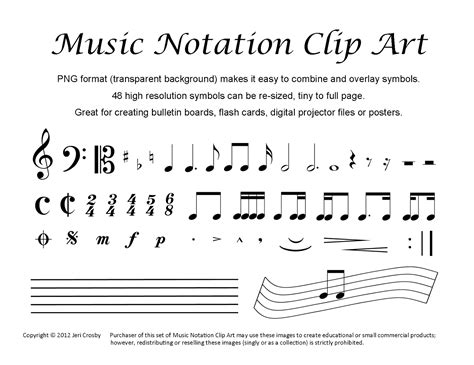 Printable Music Notes Chart