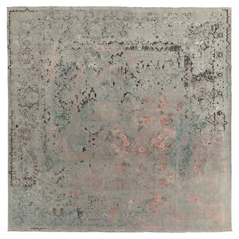 Rug and Kilim’s Contemporary Rug in Pink and Gray Abstract Pattern For ...