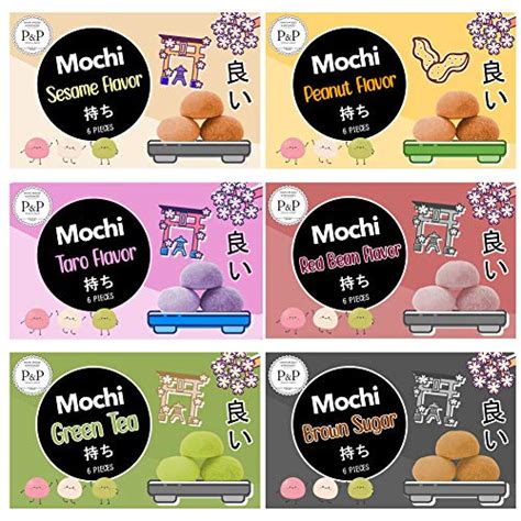 Mochi Snack Box (36 CT). Japanese Rice Cake Mochi Gift Box Variety Pack. Assorted flavors Mochi ...