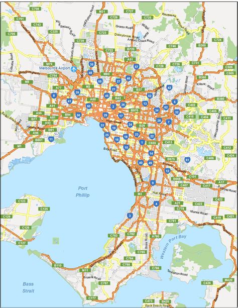 Map of Melbourne, Australia - GIS Geography